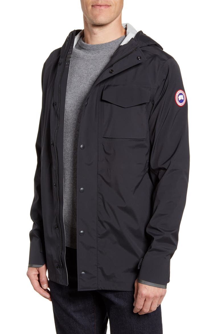 Nanaimo Windproof/Waterproof Jacket, Main, color, BLACK