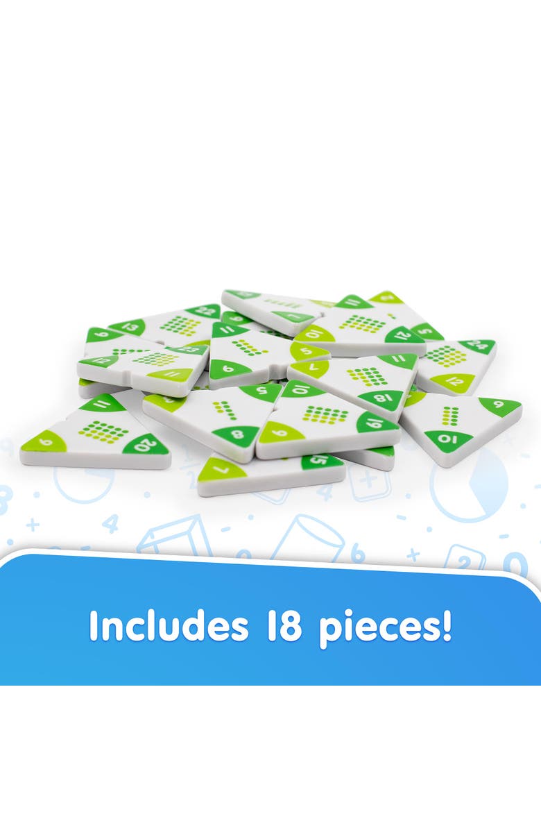 Junior Learning Addition Triangles,- Cover & Learn, Memorize Equations, Alternate, color, Multicolored