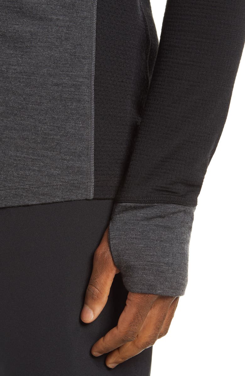 Icebreaker 260 Zone Tech Merino Wool Crewneck Base Layer Top, Alternate, color,