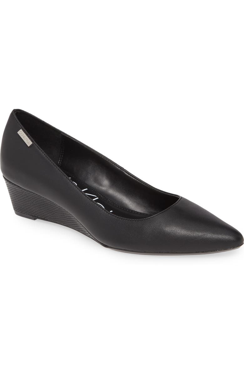 Calvin Klein 'Germina' Pointy Toe Wedge, Main, color,
