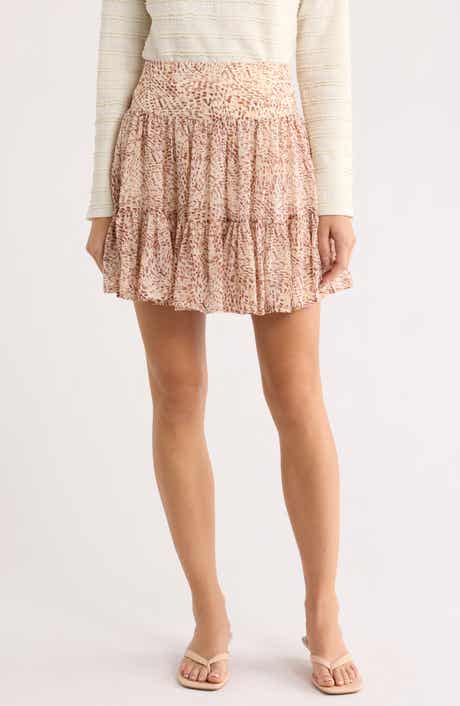 Melrose and Market Tiered Chiffon Skirt