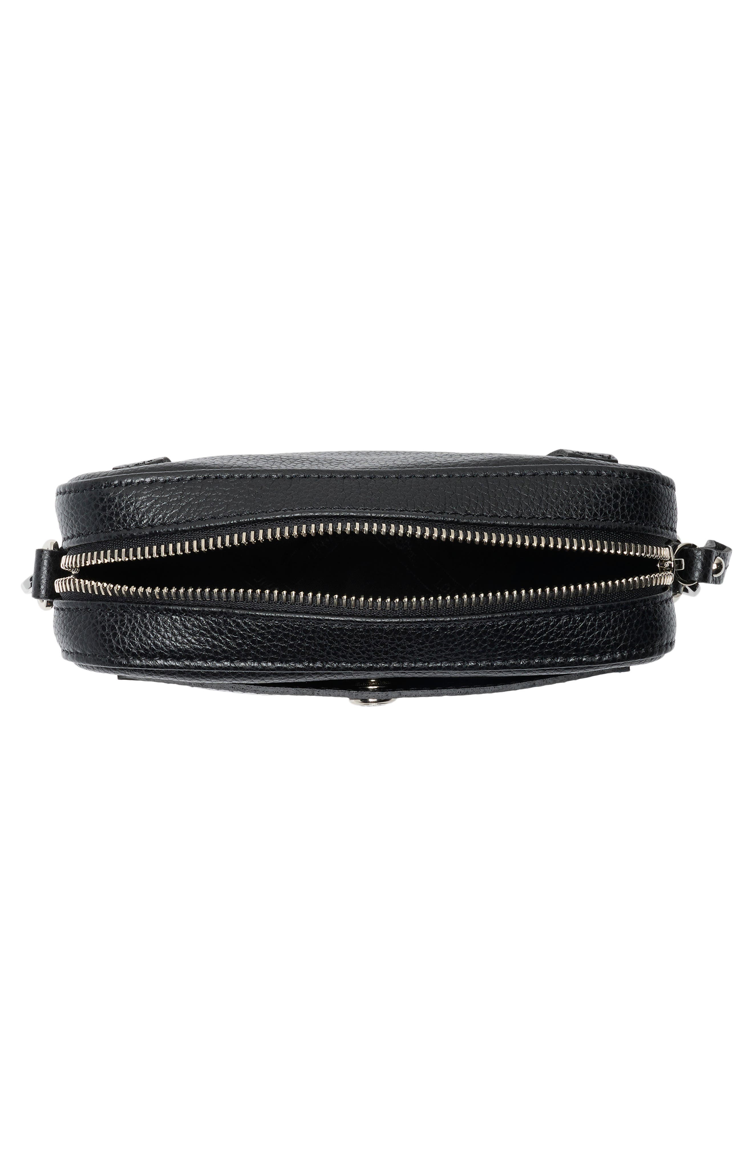 Longchamp Convertible Leather Crossbody/Belt Bag, Alternate, color, Black