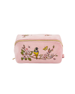 Fable England Love Velvet Embroidered Cosmetic Pouch