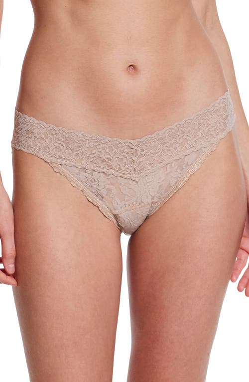Hanky Panky Signature Lace V-kini Bikini In Brown