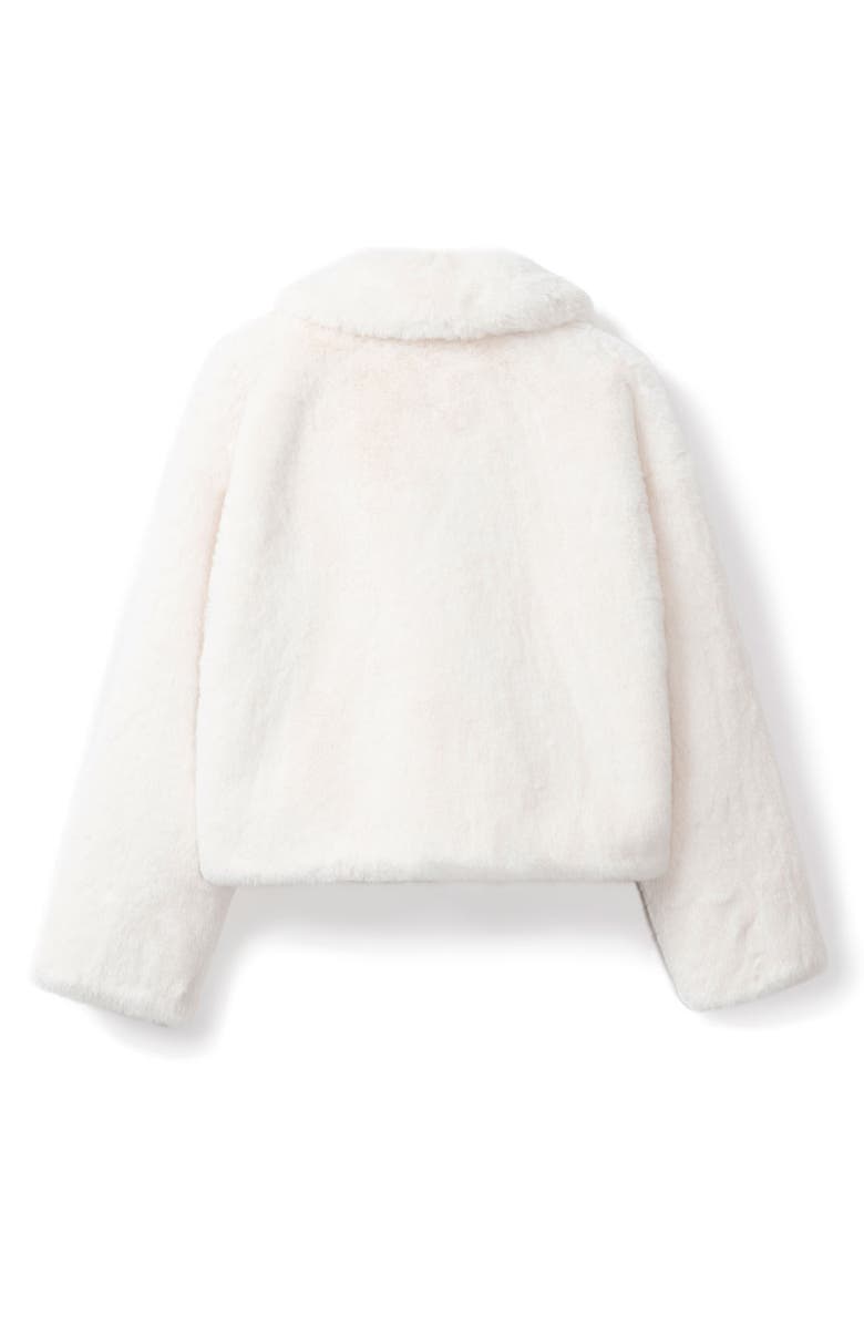 Noize Push Faux Fur Coat, Alternate, color, Ivory