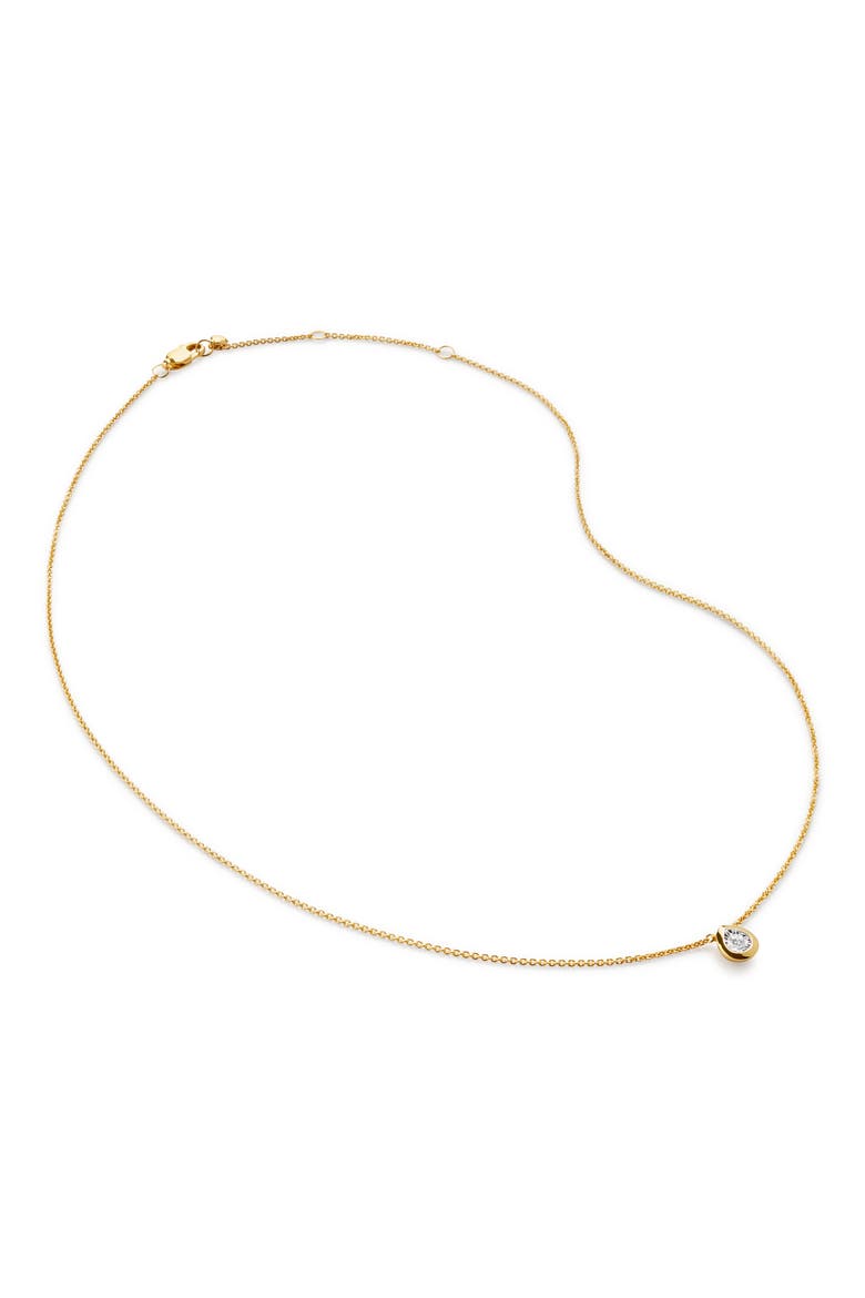 Lab Grown Diamond Pendant Necklace, Main, color, 18CT GOLD VERMEIL / LAB DIA