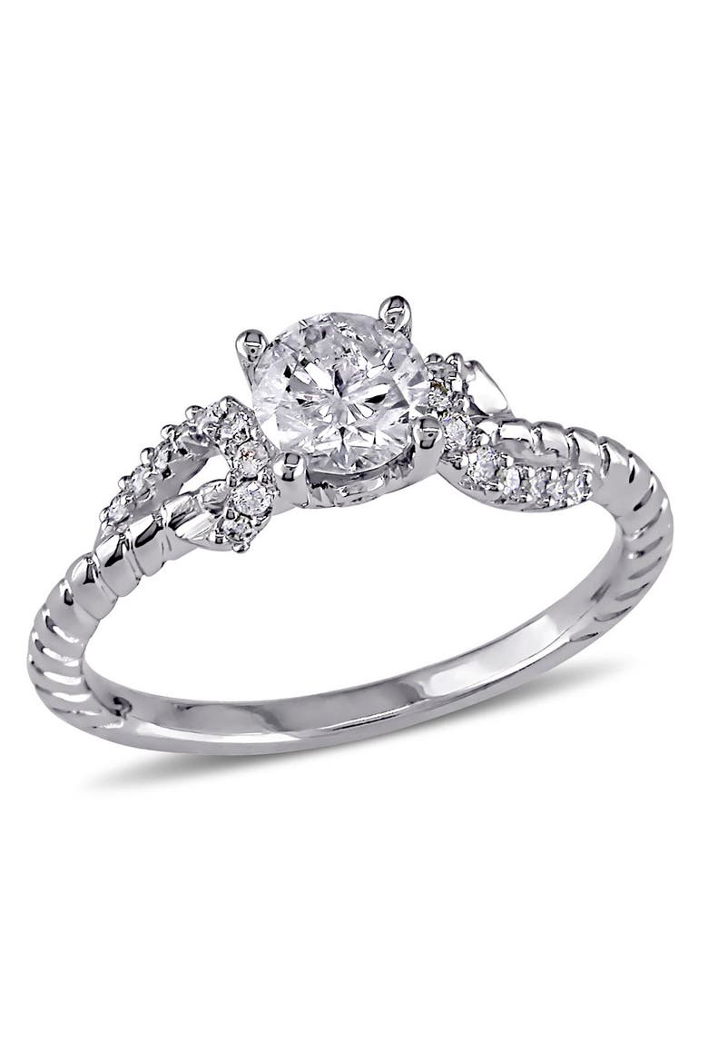 5/8 CTW Diamond Engagement Ring 14k, Main, color, 14k White Gold