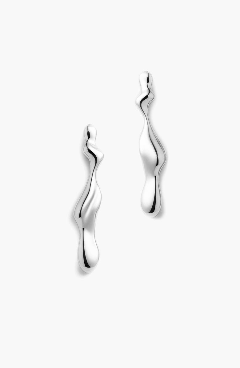 YOJ Magma Drop Earrings in Silver, Main, color, Silver