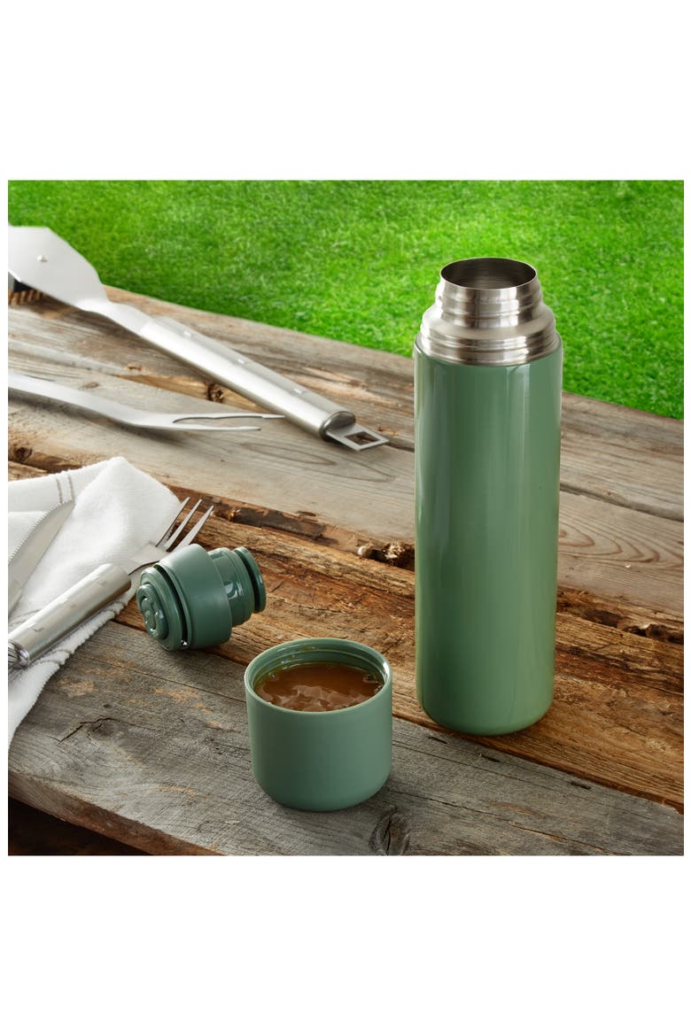 Insulated Thermo Flask, Alternate, color, GREEN