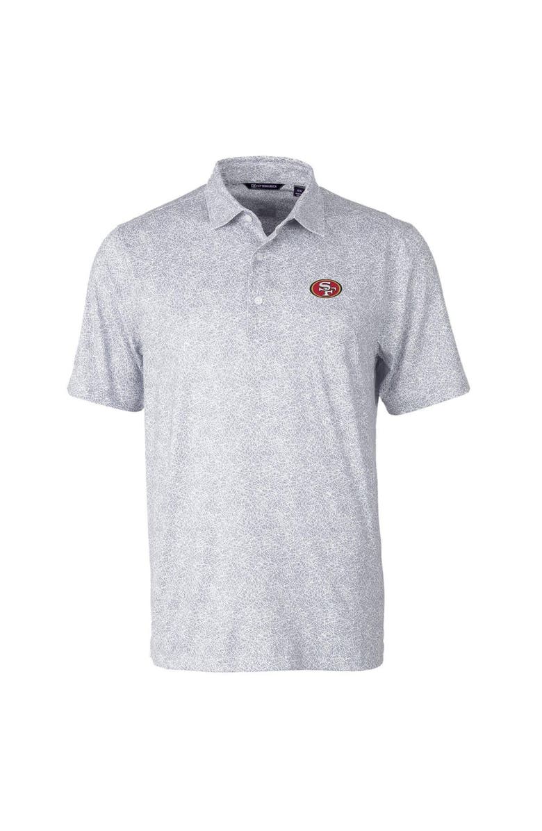 Cutter & Buck Men's Cutter & Buck Gray San Francisco 49ers Pike Constellation Print Stretch Polo, Alternate, color, Gray