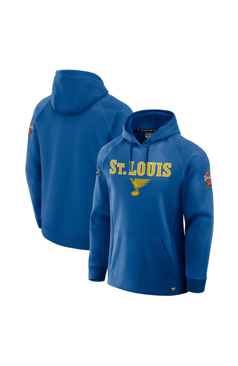 FANATICS Men's Fanatics  Blue St. Louis Blues 2025 NHL Winter Classic Authentic Pro Fleece Pullover Hoodie, Alternate, color, 