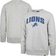 '47 Men's '47 Gray Detroit Lions Headline Pullover Sweatshirt