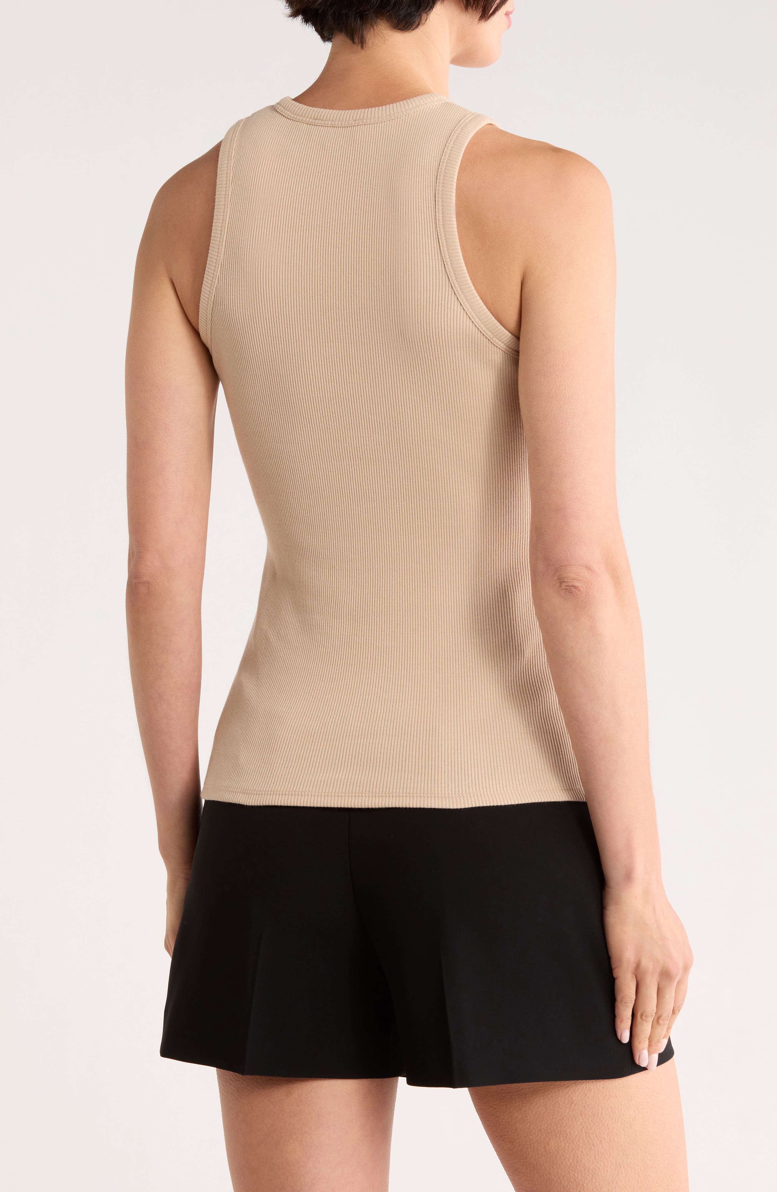 Fitted Rib Stretch Organic Cotton Tank - image 2