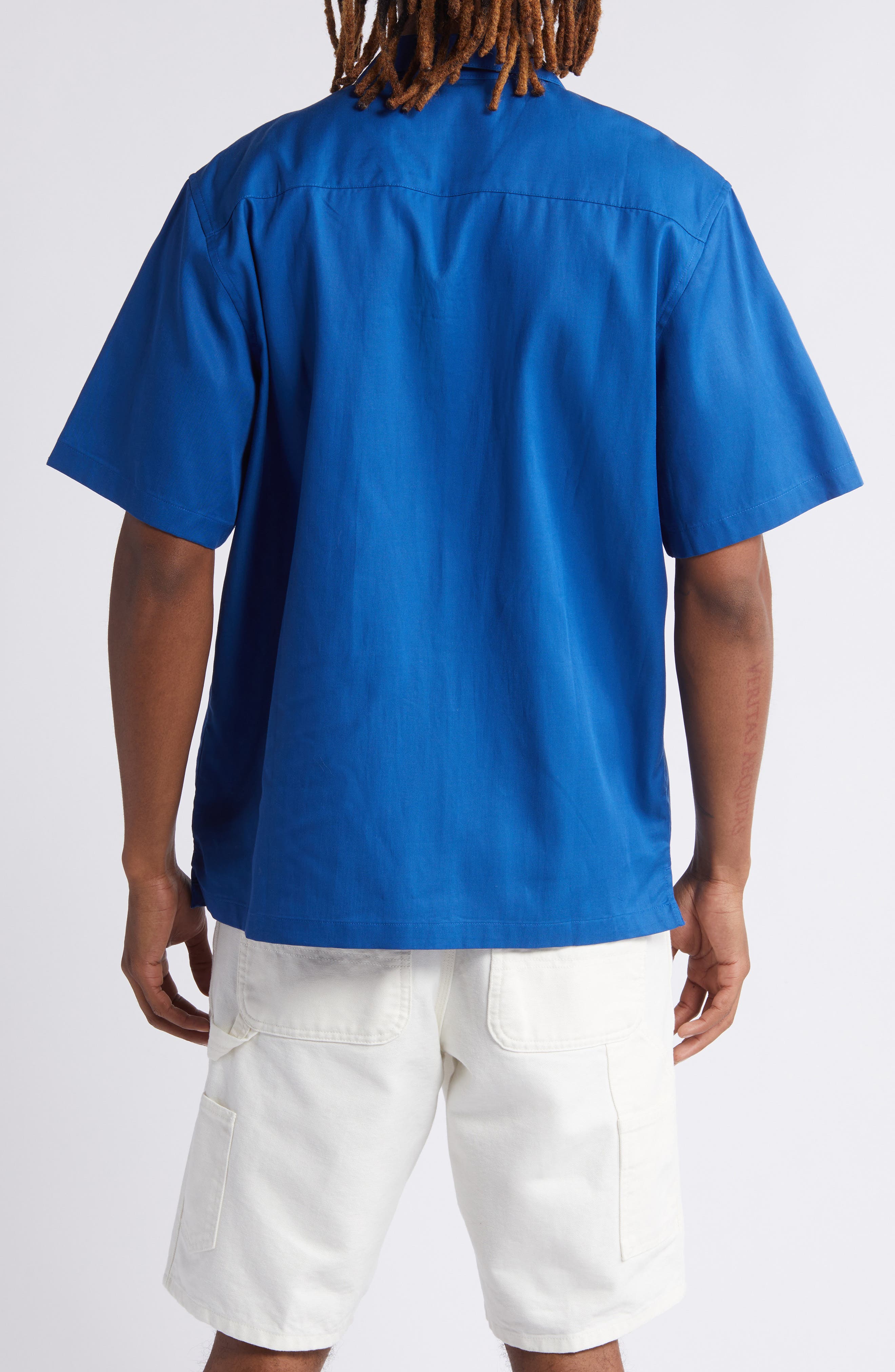 Carhartt Work In Progress Delray Cotton & Lyocell Camp Shirt — фото 3