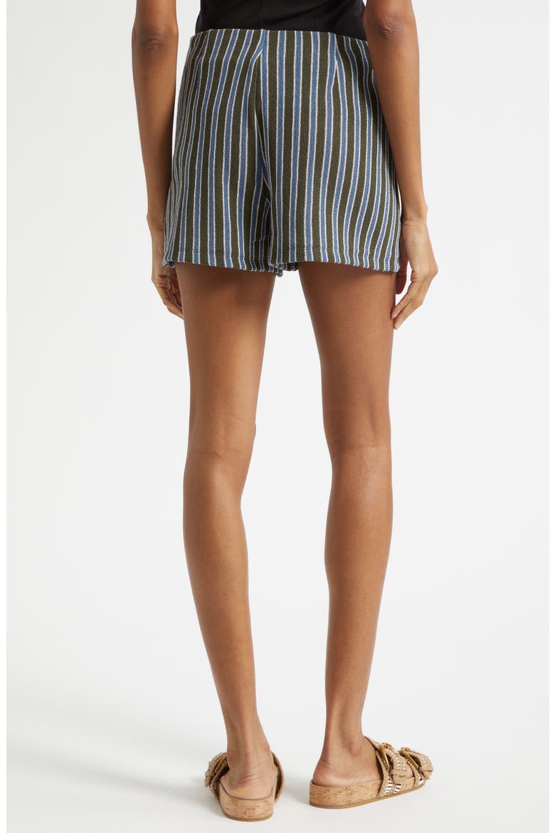 Vichi Stripe Knit Shorts, Alternate, color, ARMY BLUE MULTI