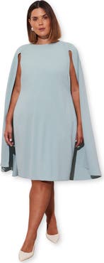 Live Unlimited Cape Knee Length Dress