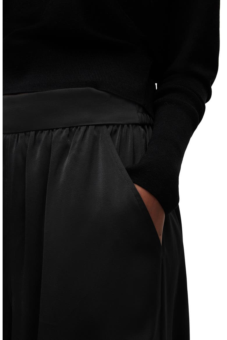 Kaye Ruched Cargo Pants, Alternate, color, BLACK