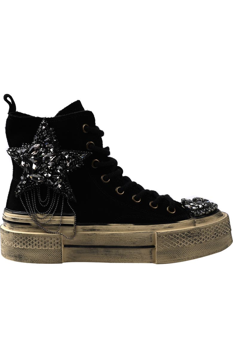 ZIGI Hattie Star Appliqué High Top Platform Sneaker, Alternate, color,