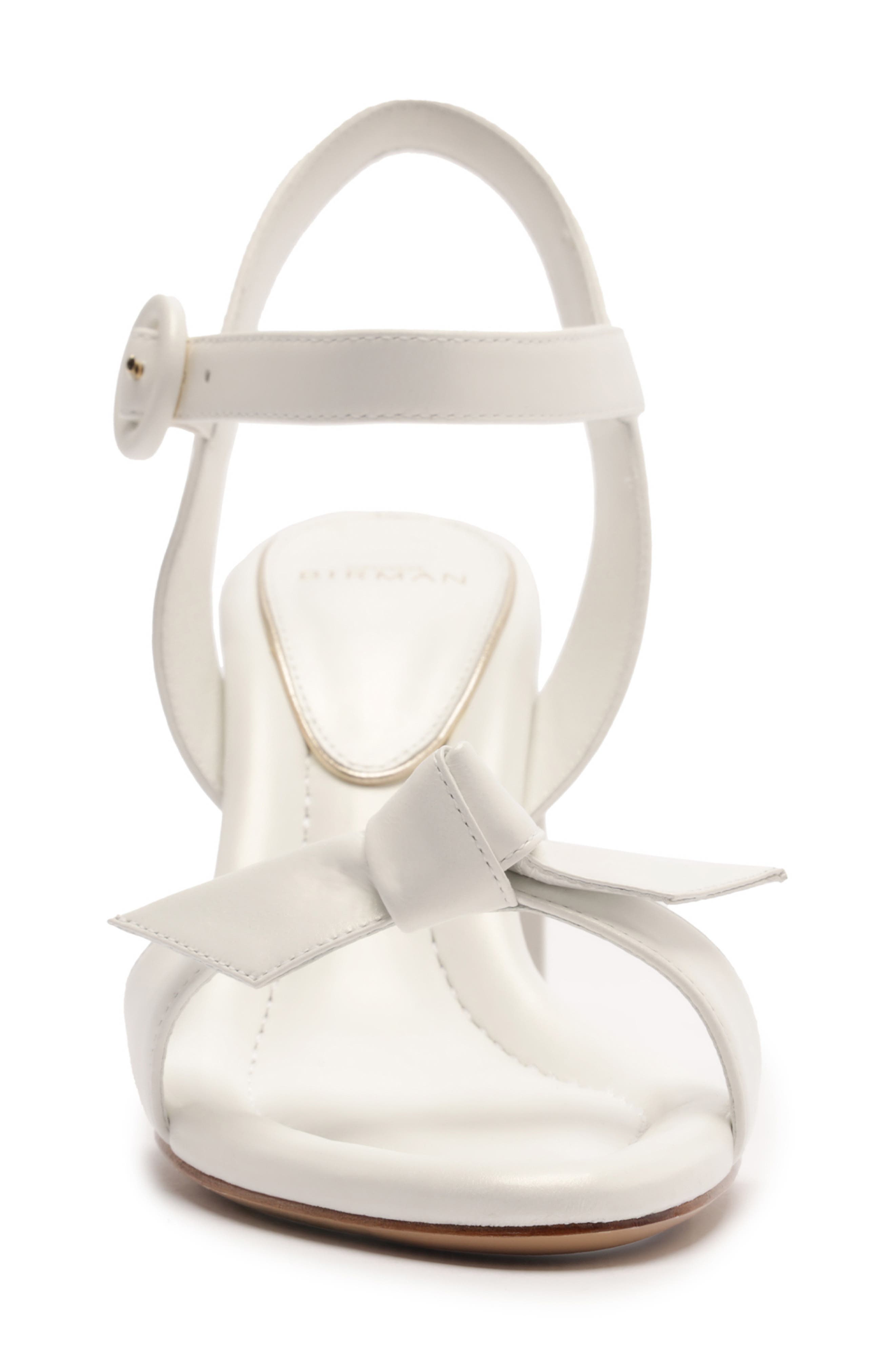 Alexandre Birman Clarita Flare Platform Bridal Sandal, Alternate, color, Pearl/ White
