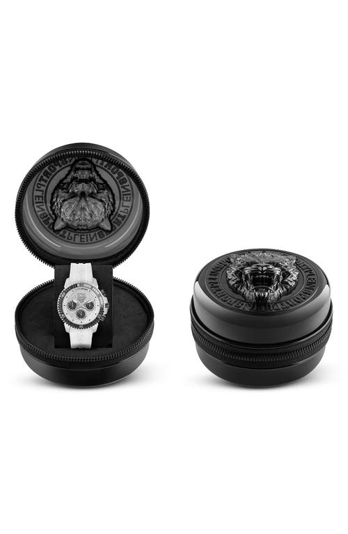 Plein Sport Powerlift Silicone Strap Watch, 45mm
