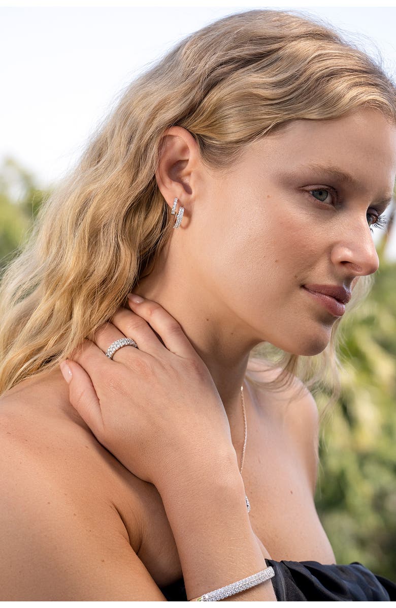 Bony Levy Audrey Diamond Hoop Earrings, Alternate, color, 18K White Gold