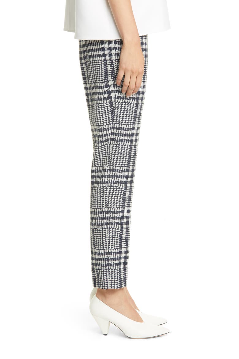 Hanette Plaid Ankle Pants, Alternate, color, NAVY FANTASY