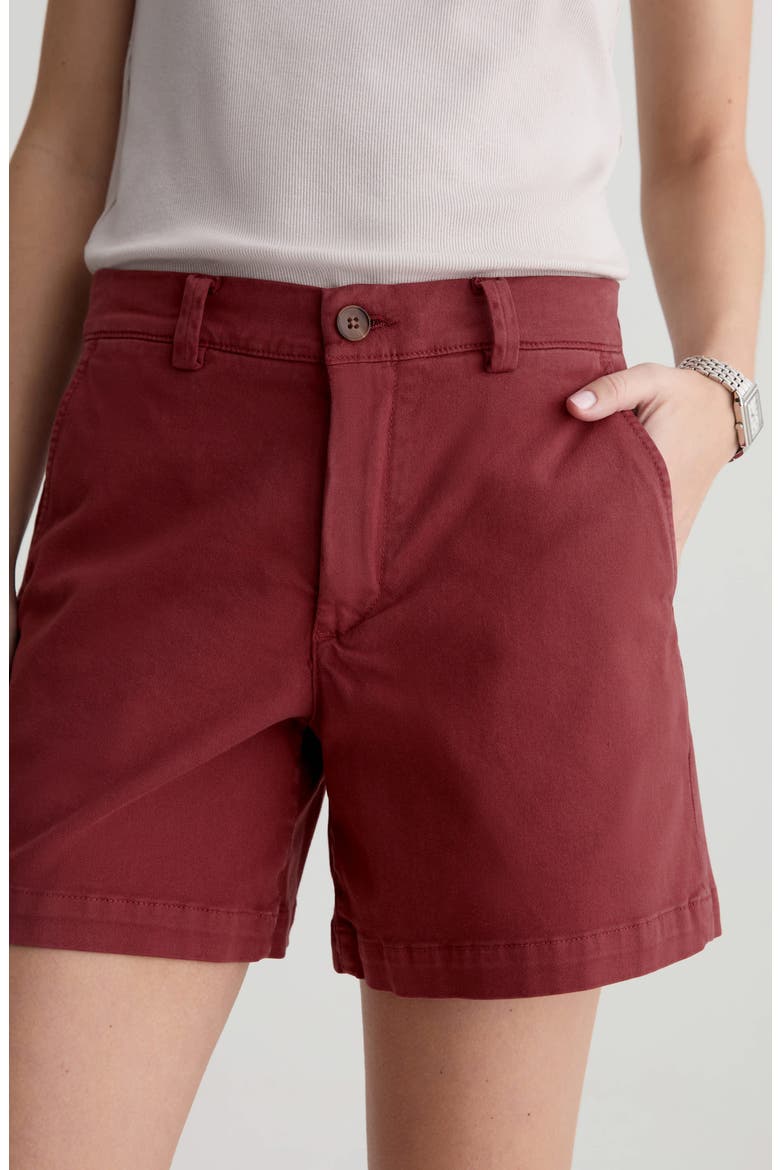 Jude Stretch Twill Shorts, Main, color, ADOBE CLAY