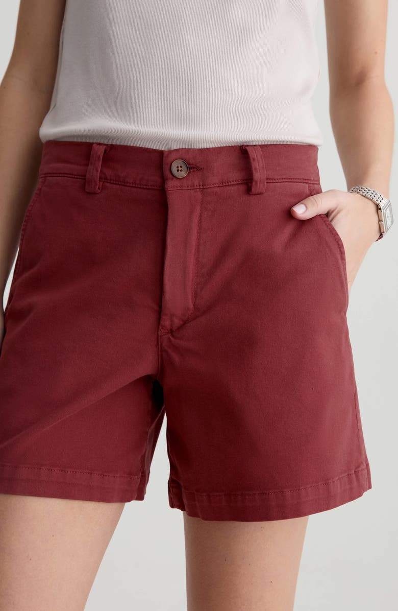 AG Jude Stretch Twill Shorts, Main, color, Adobe Clay
