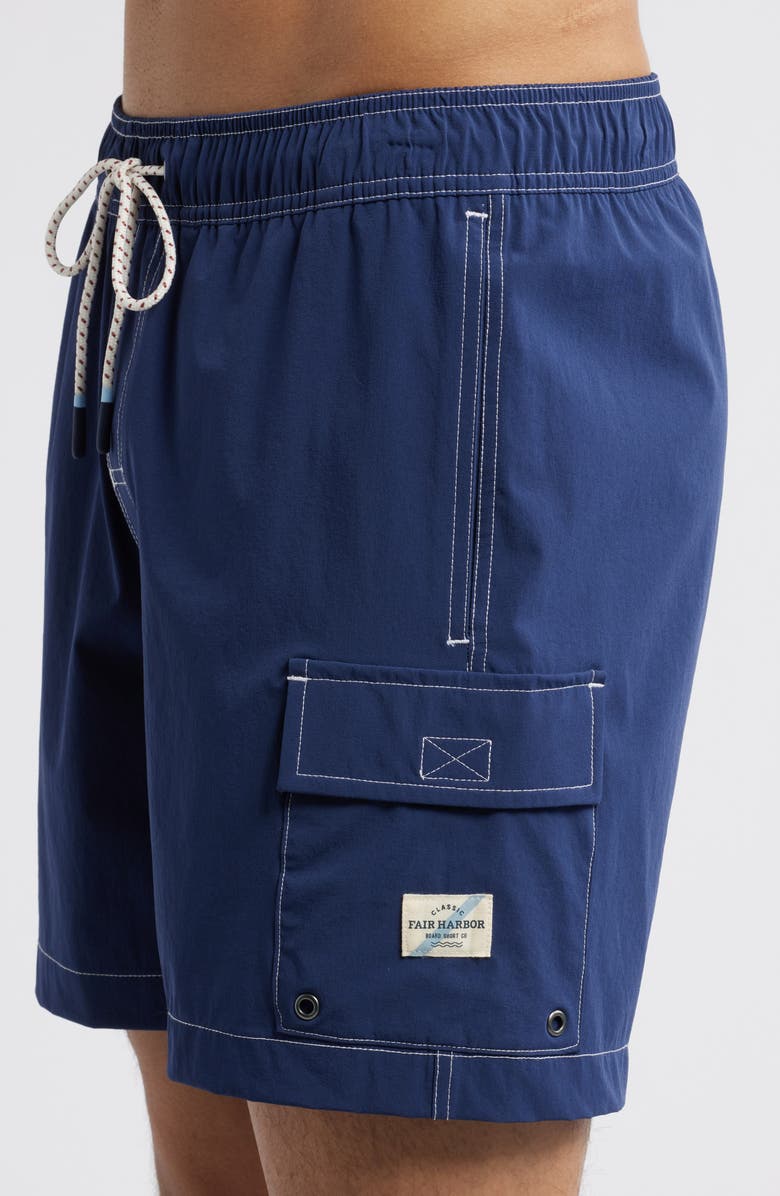 Fair Harbor Breaker Water Repellent Swim Trunks, Alternate, color, Navy