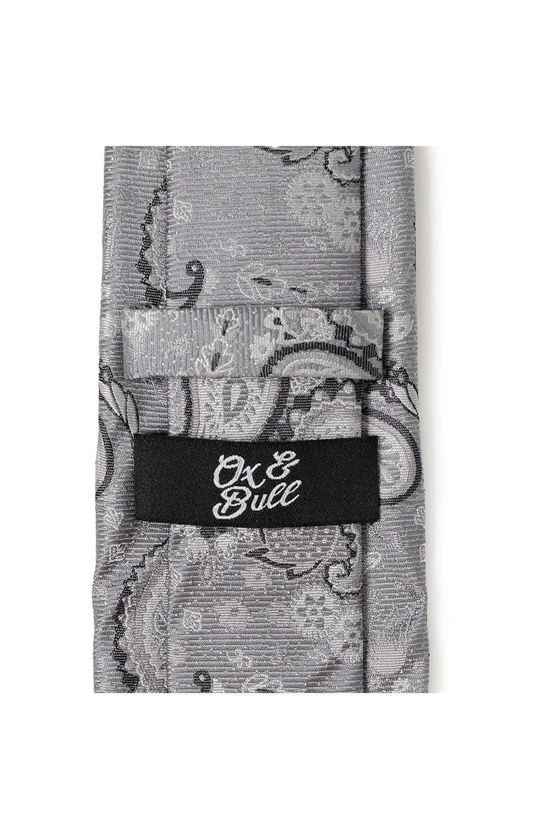 Cufflinks, Inc. Grey Paisley Silk Tie, Alternate, color, Gray
