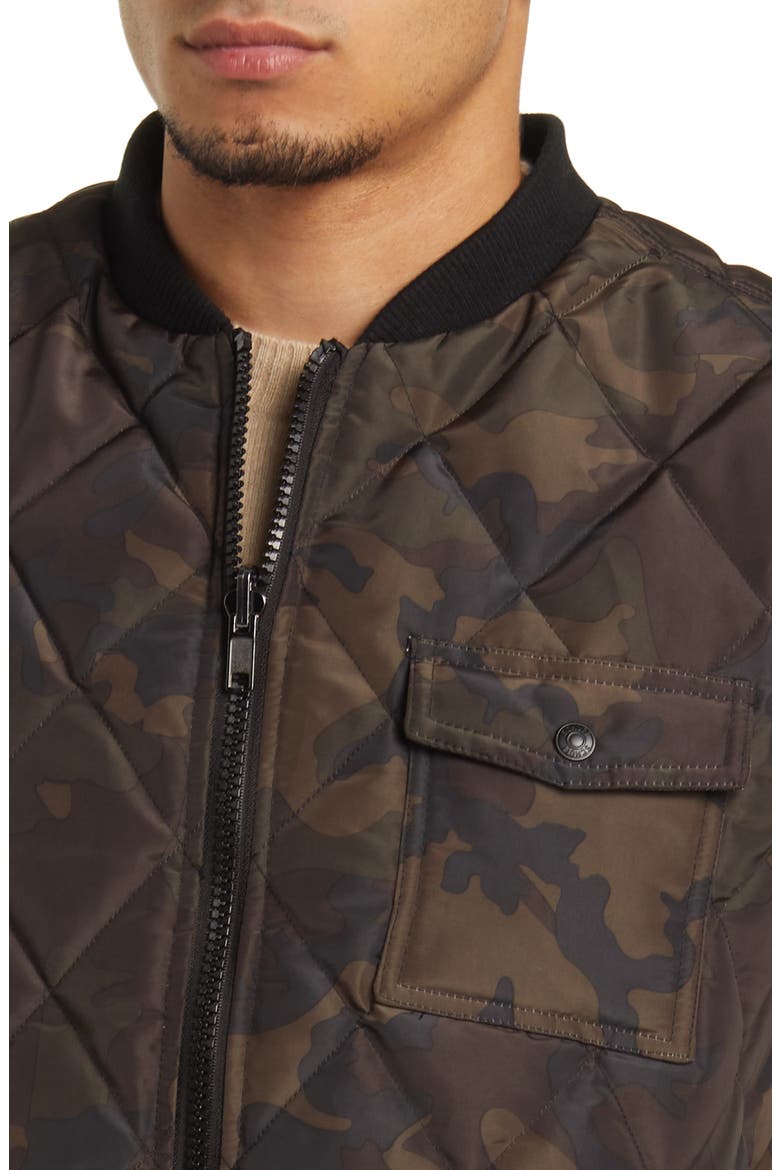 Reversible Quilted Down Vest, Alternate, color, CAMO