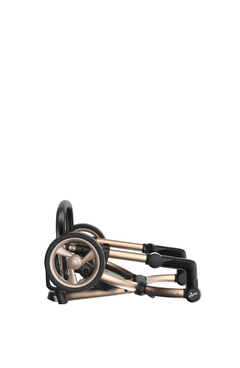 mima Xari 2020 Champagne Chassis Stroller with Reversible Reclining Seat & Carrycot, Alternate, color, 