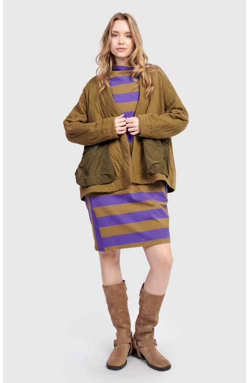 Alembika Parcel Quilted Jacket In Brown