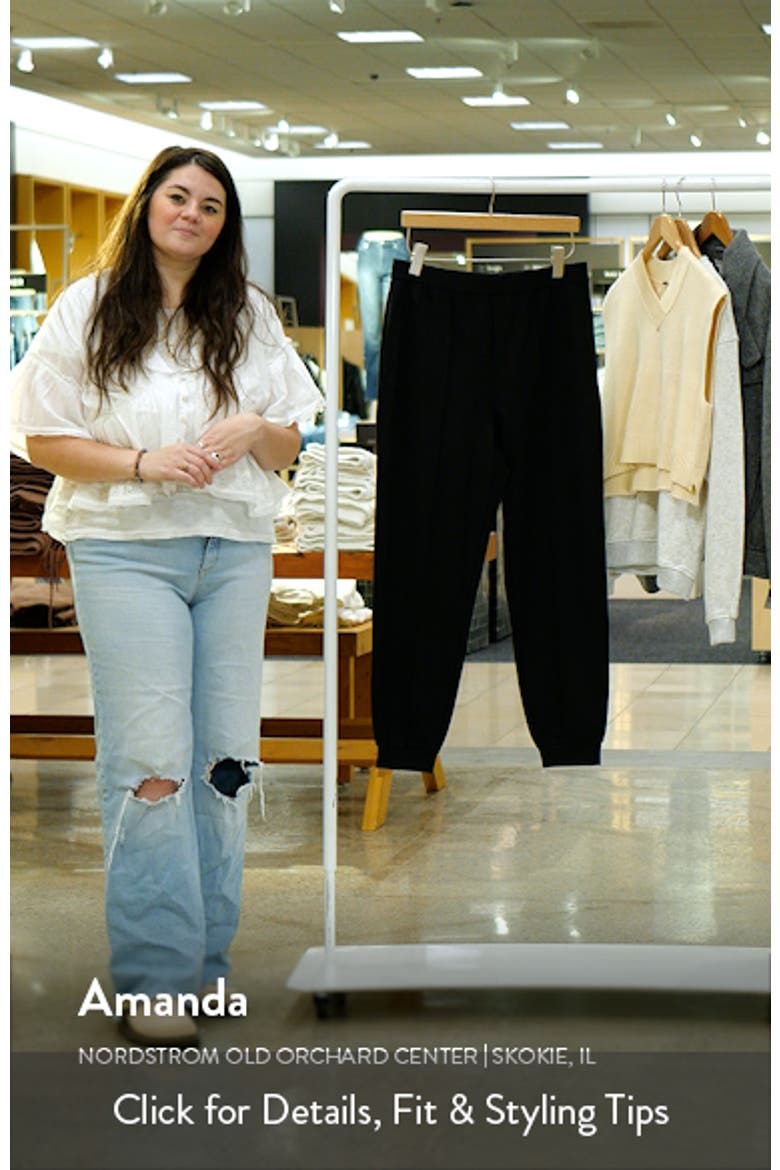 Pintuck Ankle Joggers video