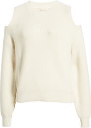 Open Edit Cold Shoulder Sweater