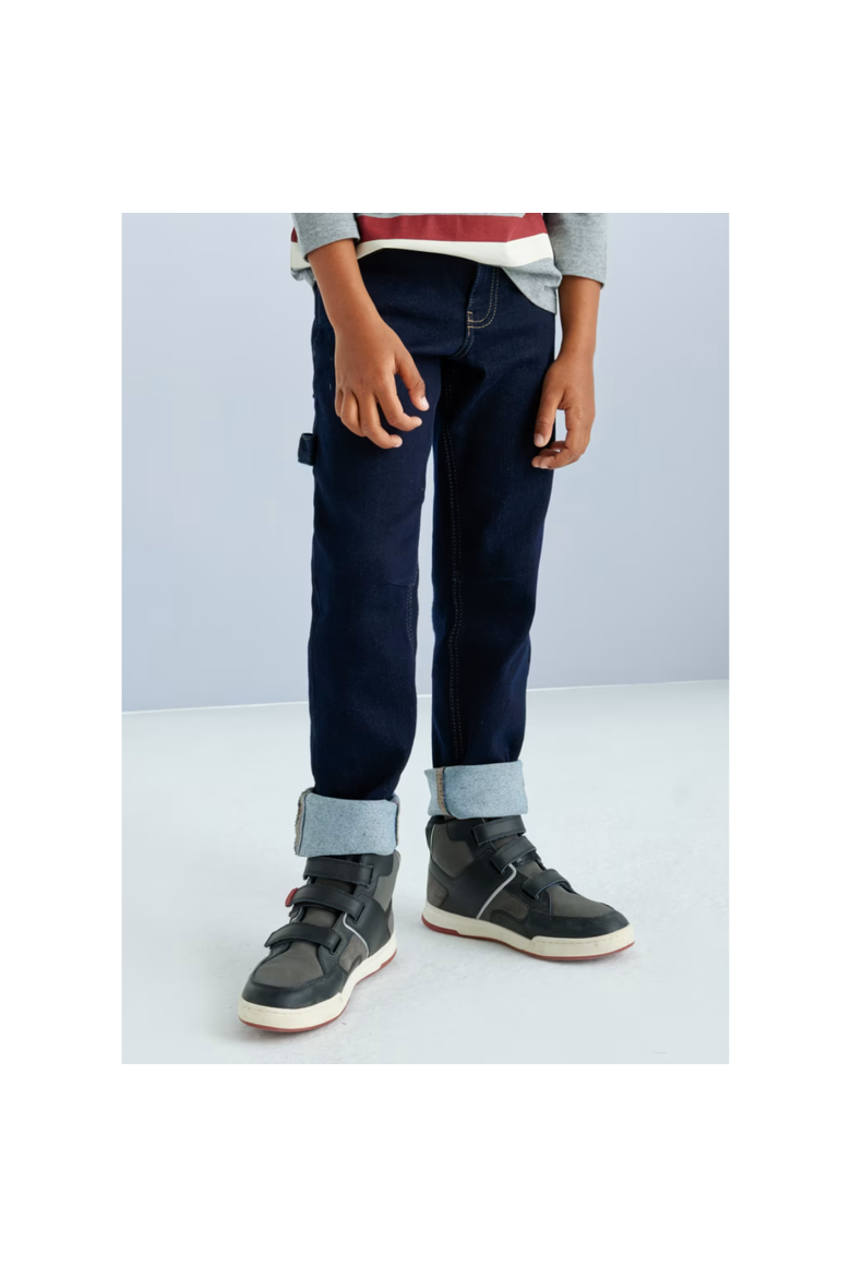 Straight Stitched Jeans, Alternate, color, Navy