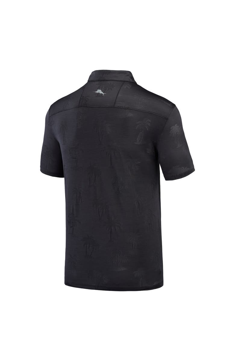 Tommy Bahama Men's Tommy Bahama Black Mississippi State Bulldogs Sport Palm Coast Palmera IslandZone Polo, Alternate, color, Black