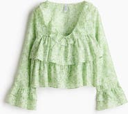 H&M Frill-trimmed Blouse