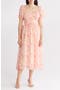 Puff Sleeve Chiffon Dress