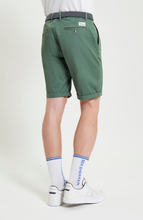 Ben Sherman Signature Stretch Twill Chino Shorts In Pale Khaki