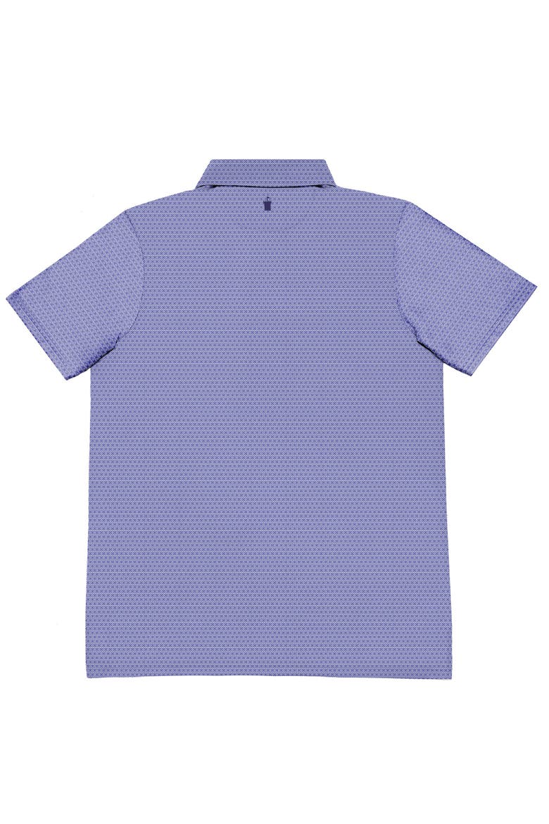 Geometric Print Performance Polo Shirt, Alternate, color, Purple