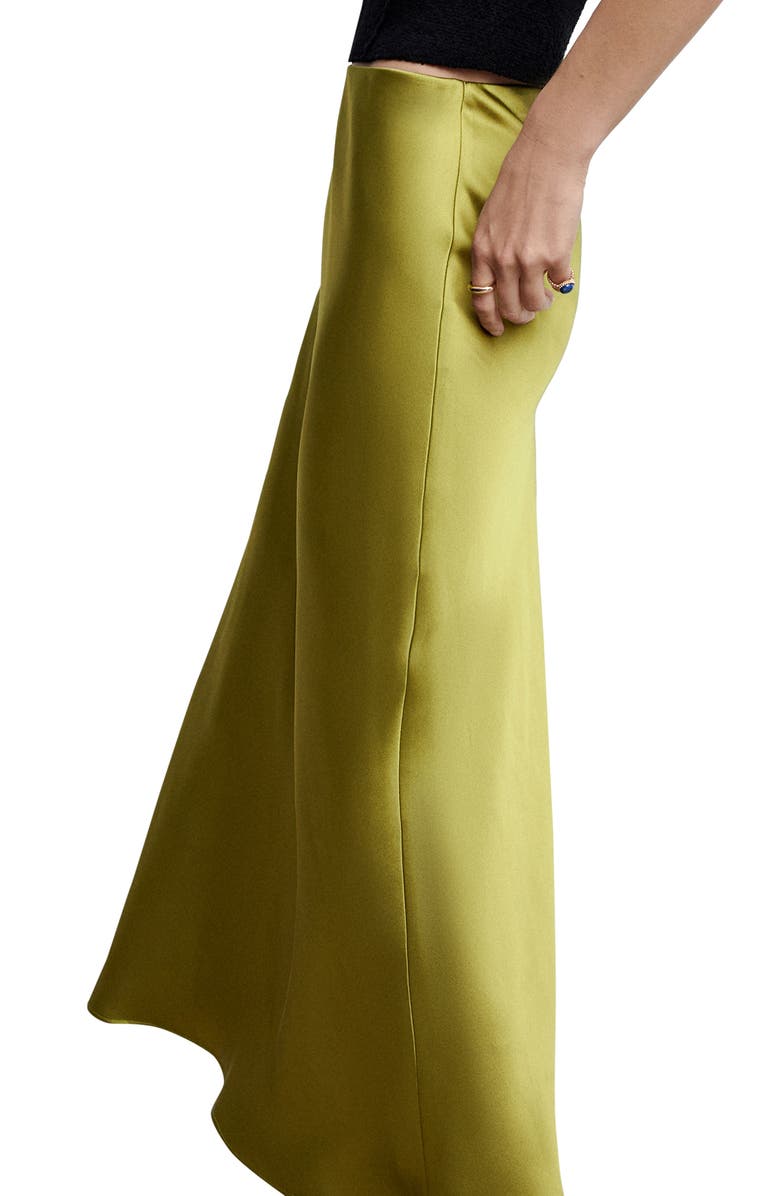 MANGO Satin Skirt, Alternate, color, 
