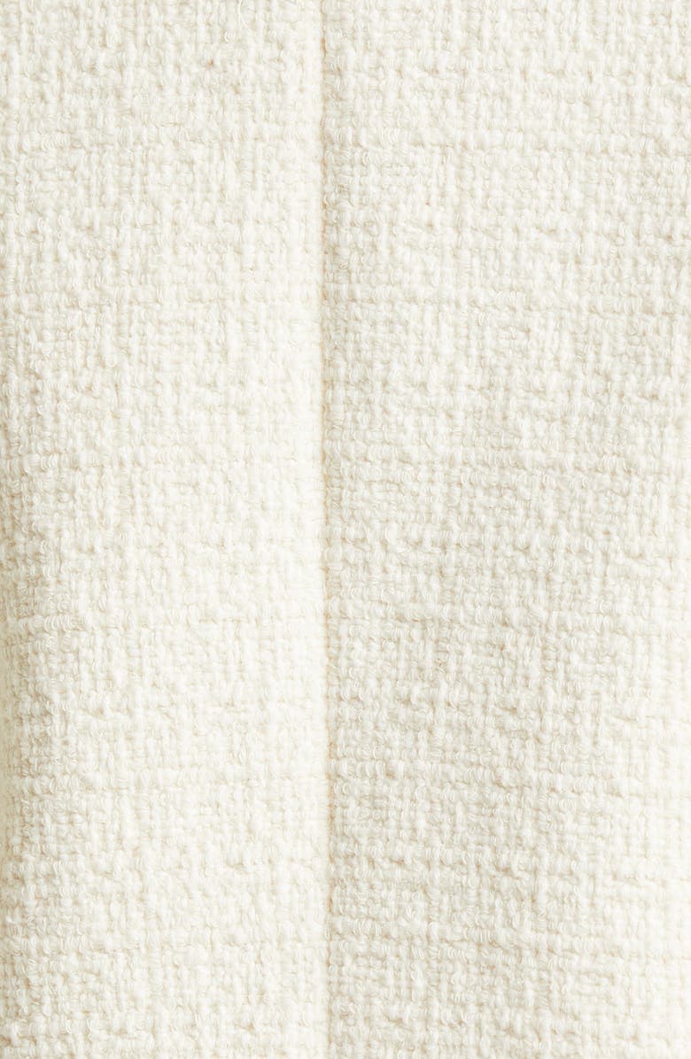 Nili Lotan Aubrey Tweed Jacket, Alternate, color, Ecru With Black Tape