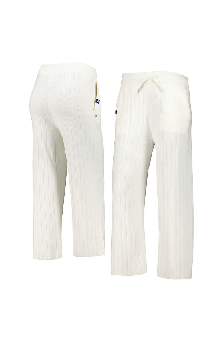 LEVELWEAR Women's Levelwear White New York Yankees Dream Icon Knit Pants, Main, color, White