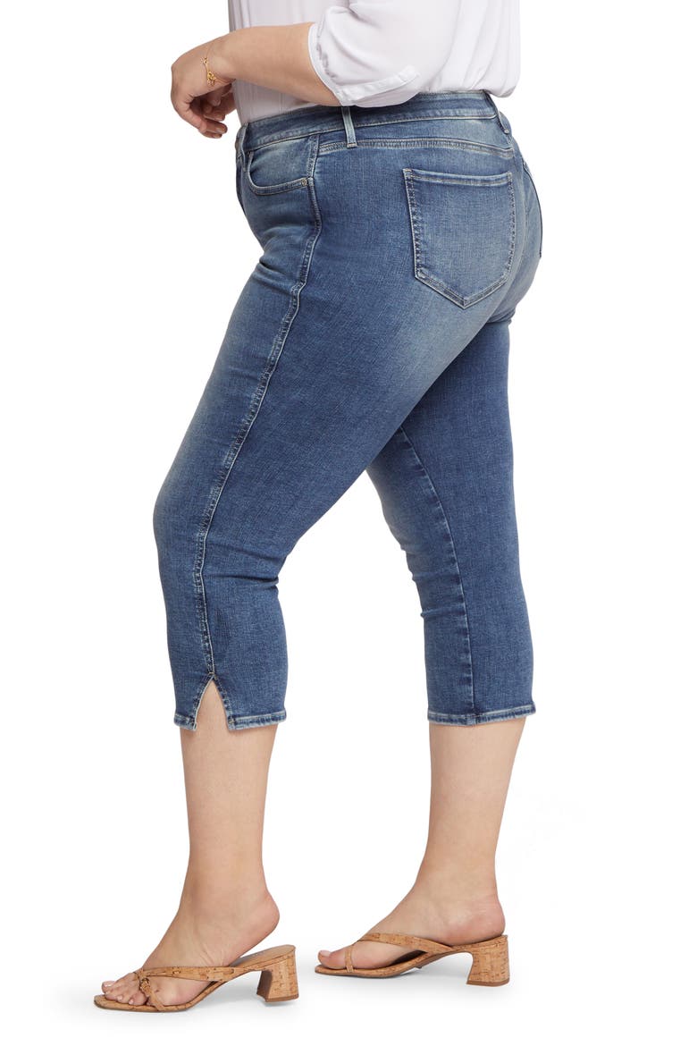Chloe Side Slit Capri Jeans, Alternate, color, LOIRE
