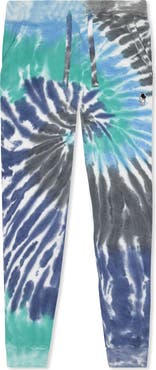 Dalix Astronaut Tie Dye Fleece Jogger Pant