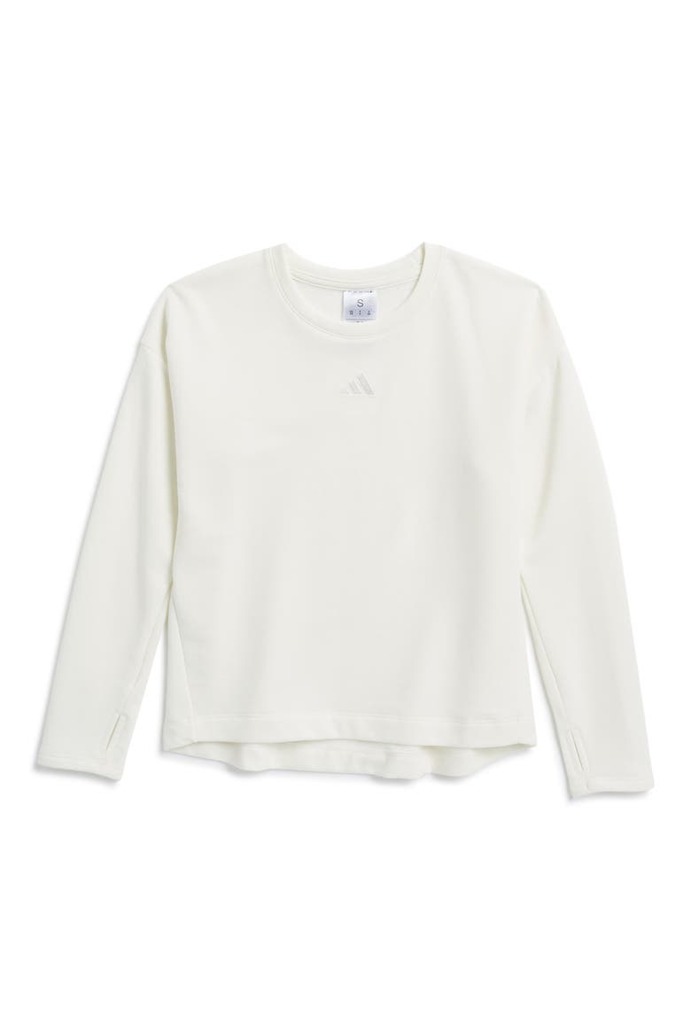 Kids' Embroidered Training Lightweight Top, Main, color, OFF WHITE