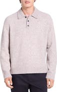 Theory Mélange Polo Sweater