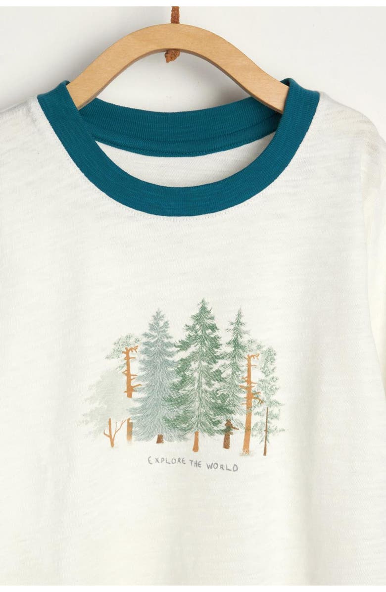 Babycottons T-Shirt Taylor Explorer, Alternate, color, Off White