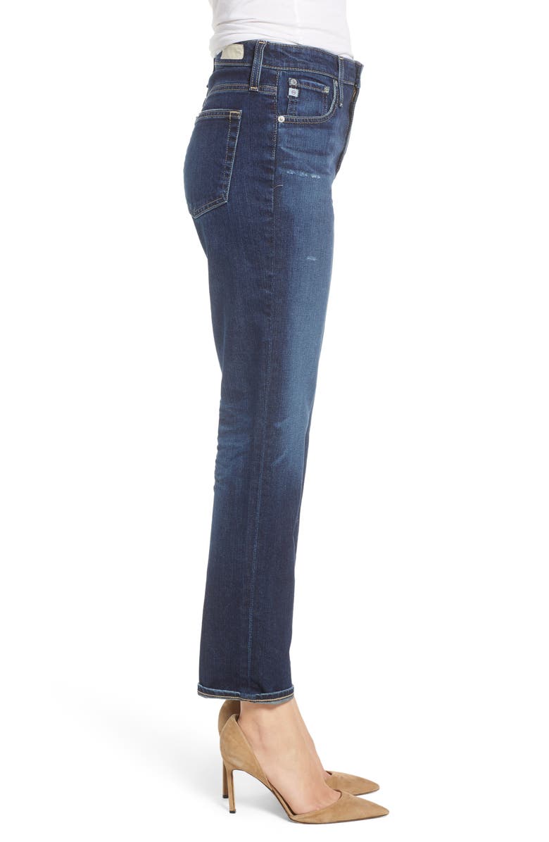 AG The Isabelle High Waist Crop Straight Leg Jeans, Alternate, color, 
